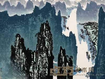 黄丕谟 漓江绮丽绕万峰 44×58cm